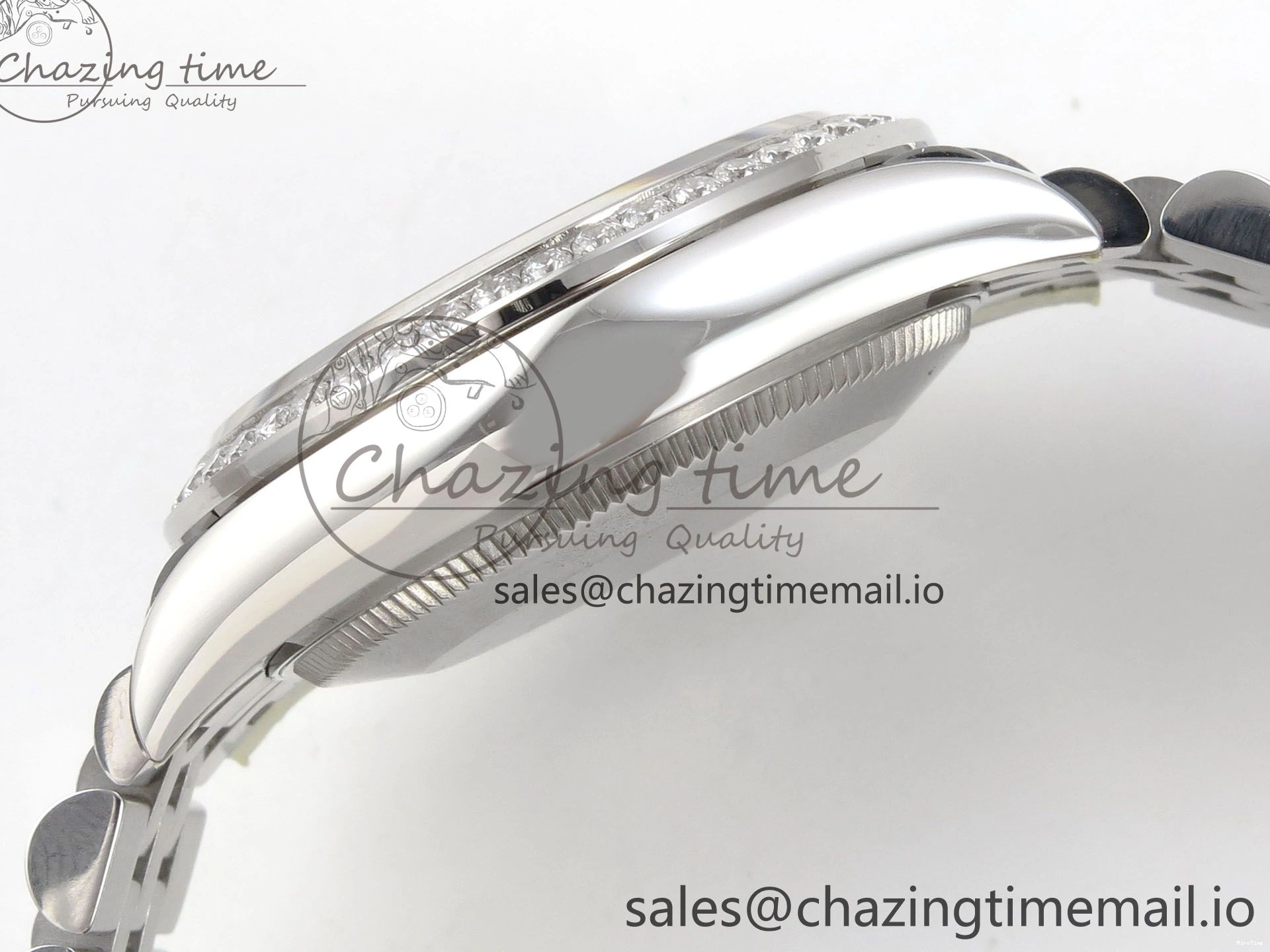 MiroTime 1226 DateJust 31 278274 THBF 1:1 Best Edition 904L Steel RG Roman Dial Diamonds Bezel on SS Jubilee Bracelet HZ Cal. Modern 37